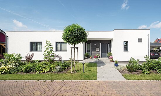 Bungalow mit Flachdach