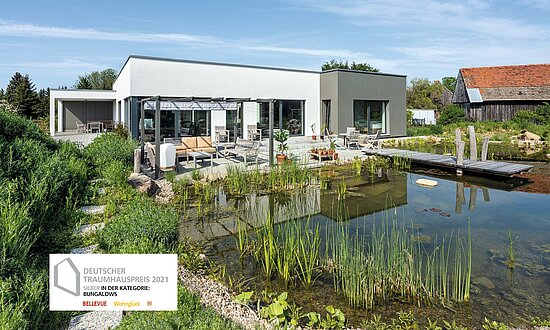 Bungalow mit Flachdach