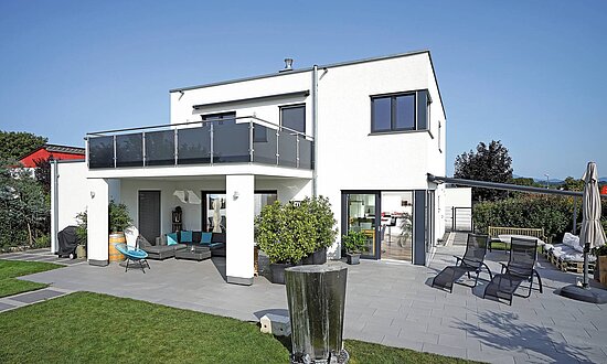 Stadthaus mit Flachdach