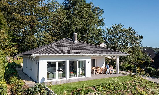 Bungalow mit Zeltdach