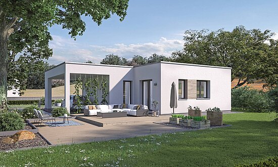 WeberHaus Bungalow mit Flachdach