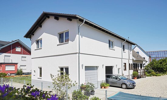 Kundenhaus nach Umbau, Aufstockung