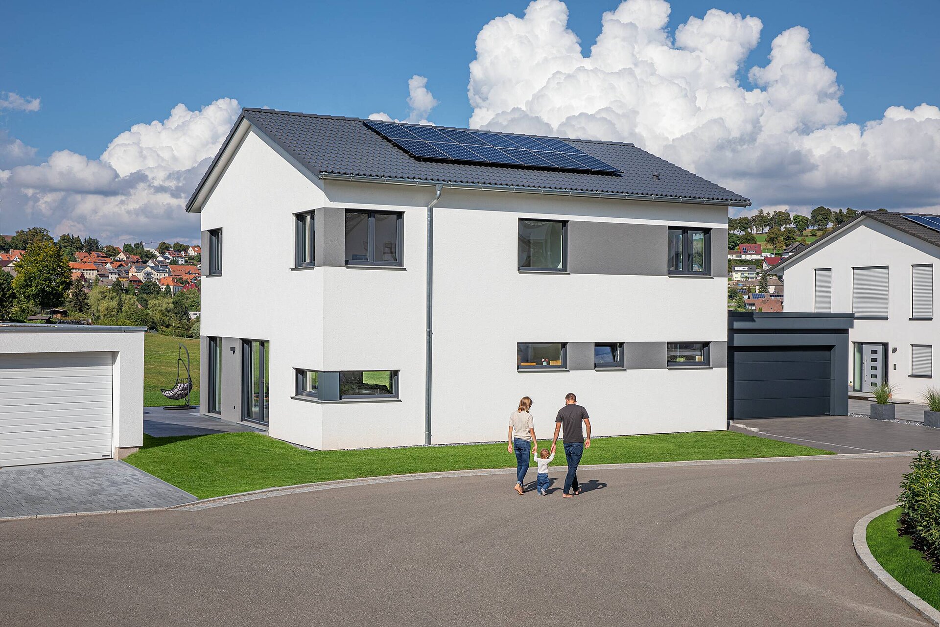 Zweigeschossiges Einfamilienhaus mit Satteldach Einfamilienhaus aus der Baureihe Balance