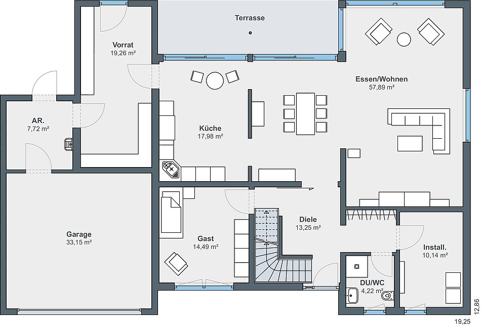 Grundriss: Erdgeschoss Grundriss: Erdgeschoss