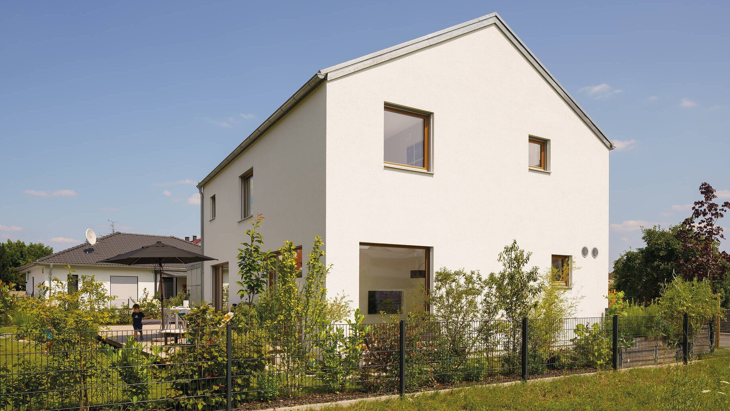 modernes Einfamilienhaus modernes Einfamilienhaus