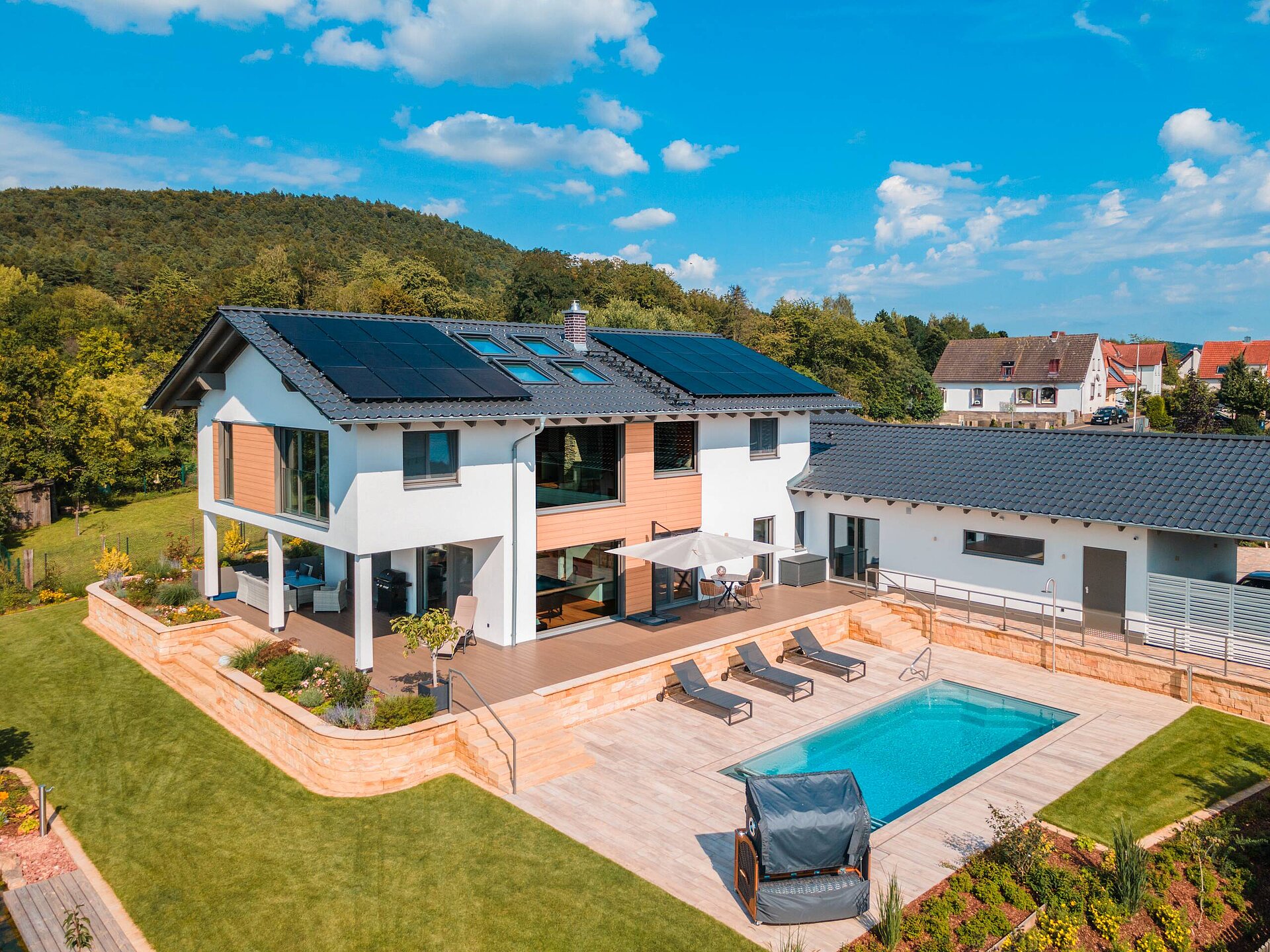 Frei geplantes Architektenhaus mit Pool Architektenhaus