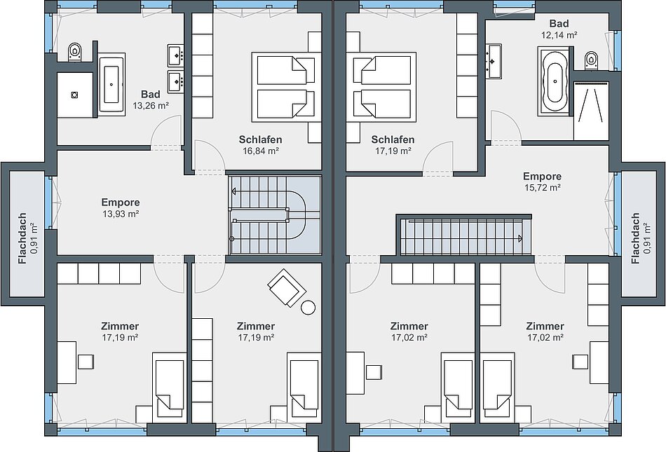 Grundriss: Obergeschoss Grundriss: Obergeschoss