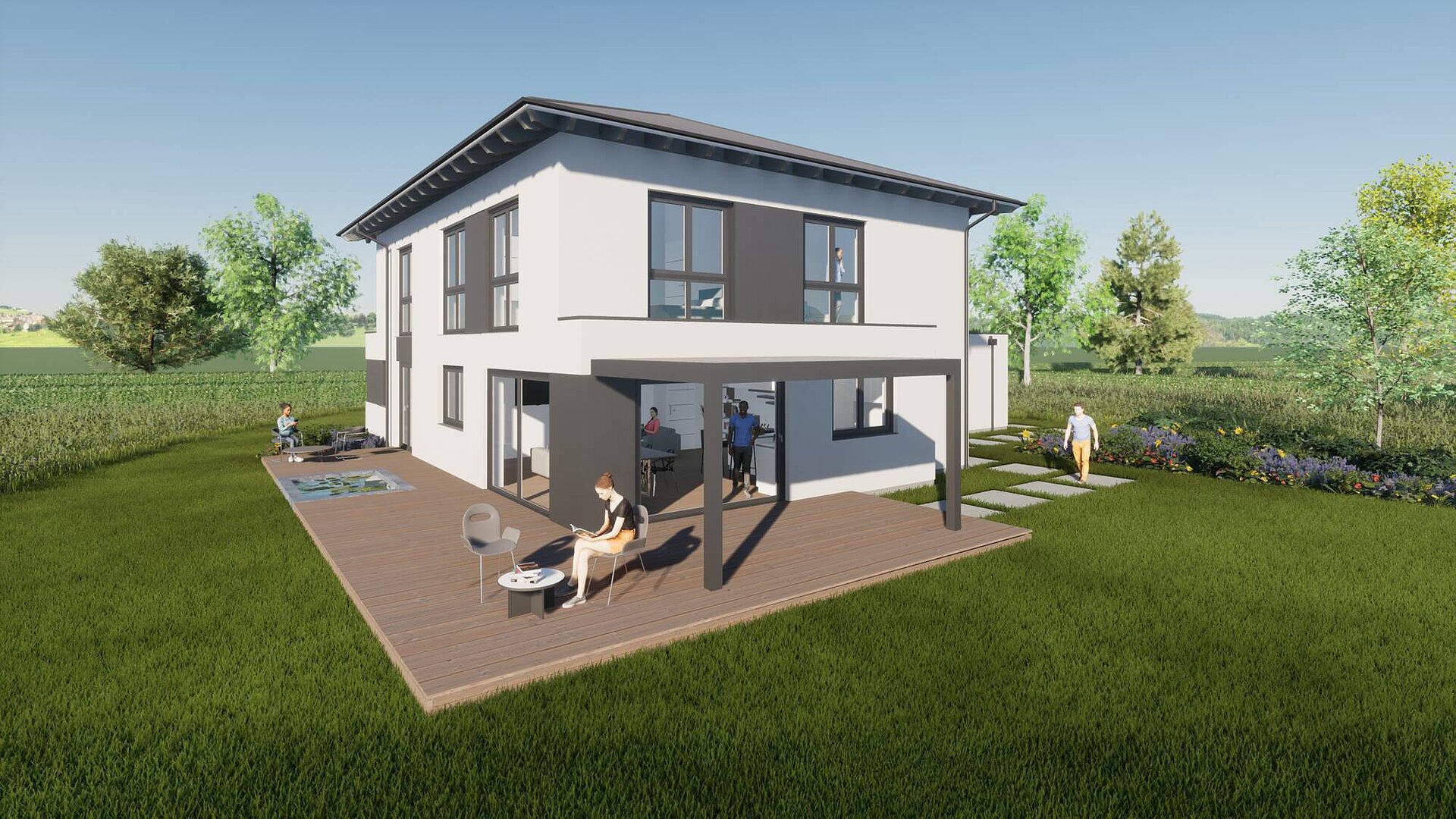 Mehrfamilienhaus Stadthaus mit zweiter Wohneinheit auf 220 Quadratmeter auf zwei Vollgeschosse Mehrfamilienhaus Stadthaus mit zweiter Wohneinheit auf 220 Quadratmeter auf zwei Vollgeschosse