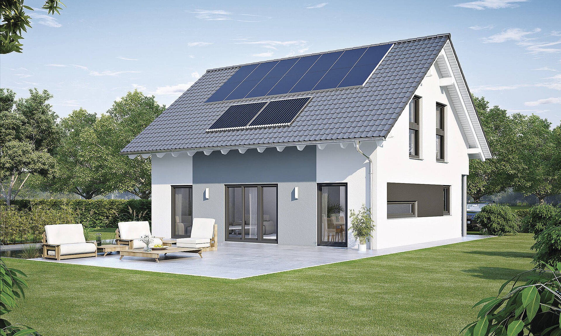 Einfamilienhaus mit Satteldach