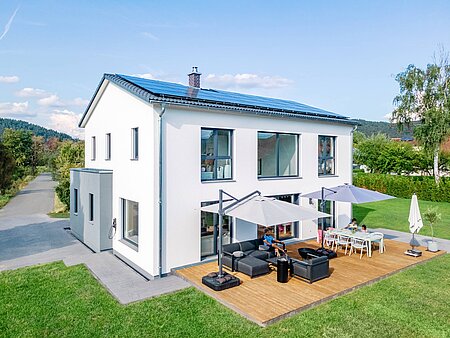 Einfamilienhaus mit Satteldach