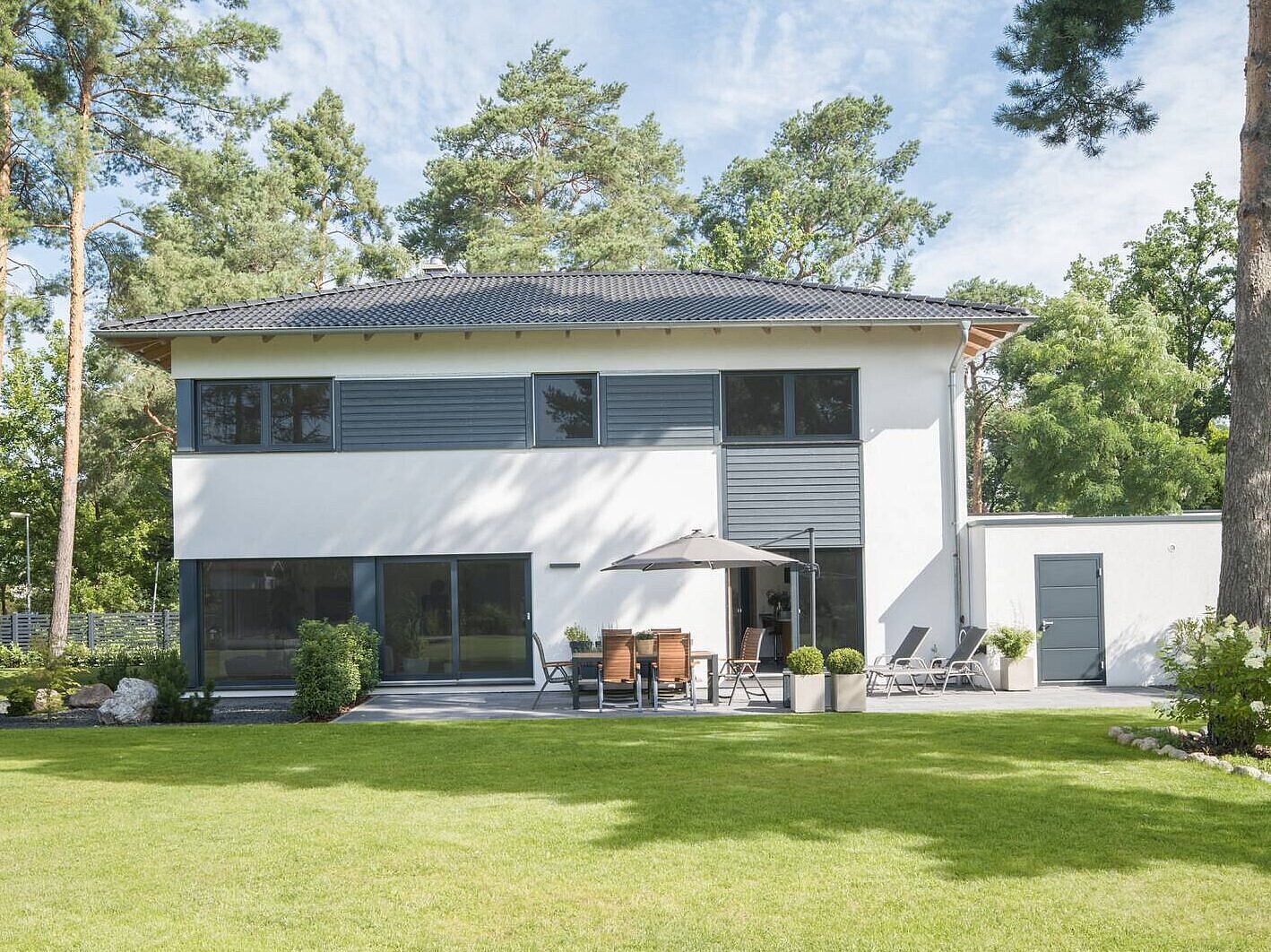 Modernes WeberHaus Kundenhaus