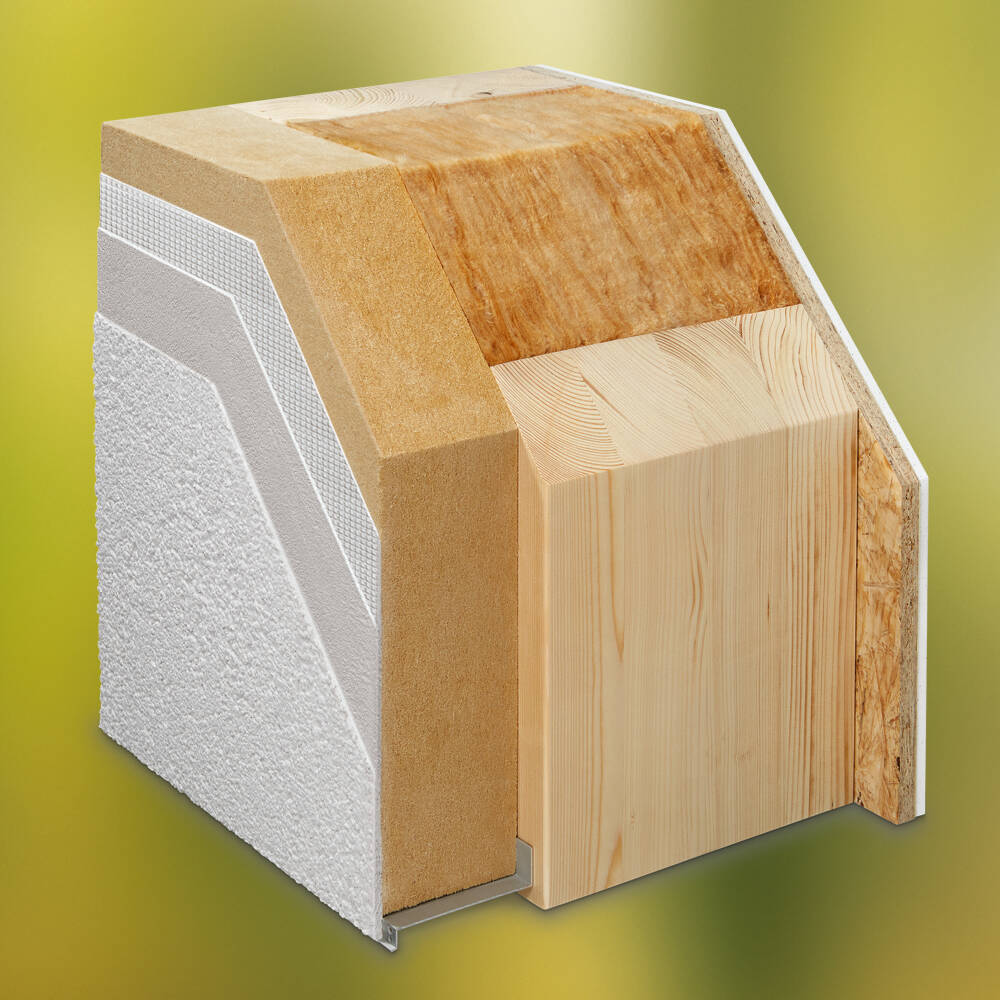 ÖvoNatur Therm Wandschnitt, Wandaufbau, Gebäudehülle von WeberHaus ÖvoNatur Therm Wandschnitt, Wandaufbau, Gebäudehülle von WeberHaus